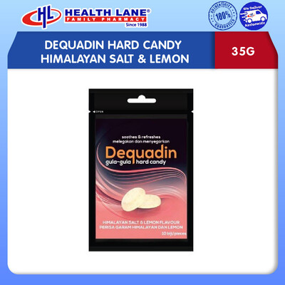 DEQUADIN HARD CANDY HIMALAYAN SALT & LEMON 35G